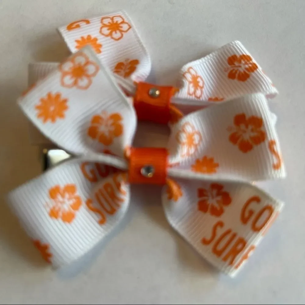 Bow pair hair bows accessories Gone surfing NEW